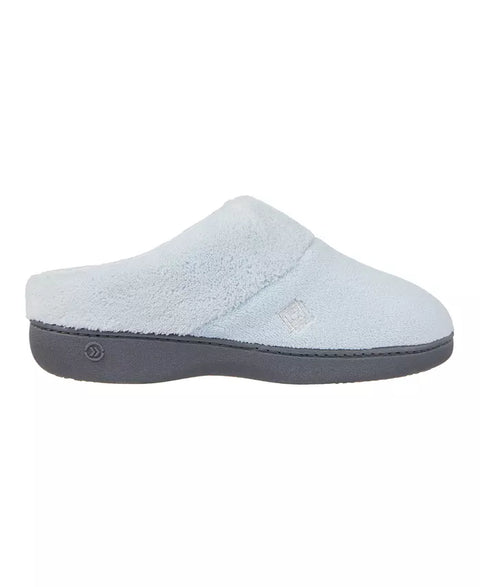 Isotoner Signature Women's Blue Micro Terry Sport Hoodback Slippers | Isotoner In Lebanon