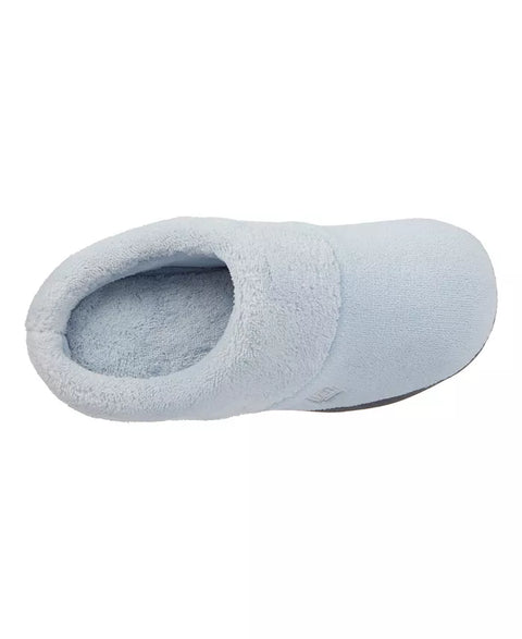 Isotoner Signature Women's Blue Micro Terry Sport Hoodback Slippers | Isotoner In Lebanon