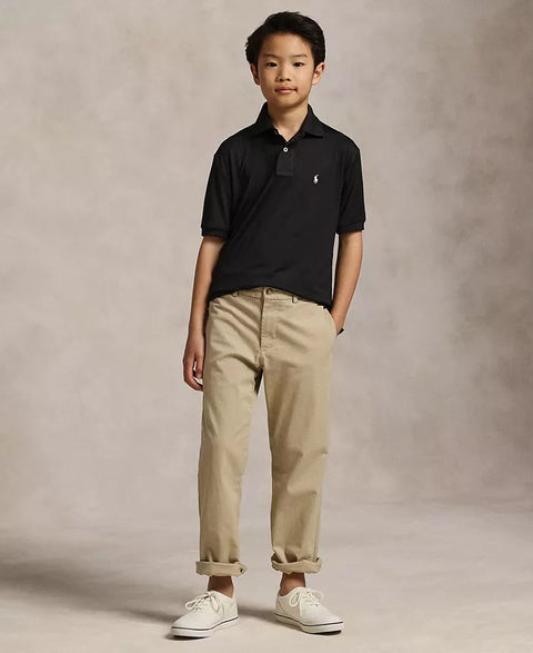 Polo Ralph Lauren Boy's Beige Straight-Fit Stretch Twill Pants | Polo Ralph Lauren In Lebanon