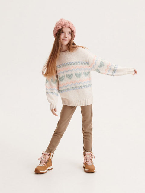 Reserved Girl's Multicolor Knitted Sweater | Reserved In Lebanon
