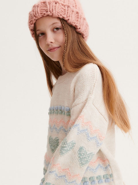 Reserved Girl's Multicolor Knitted Sweater | Reserved In Lebanon
