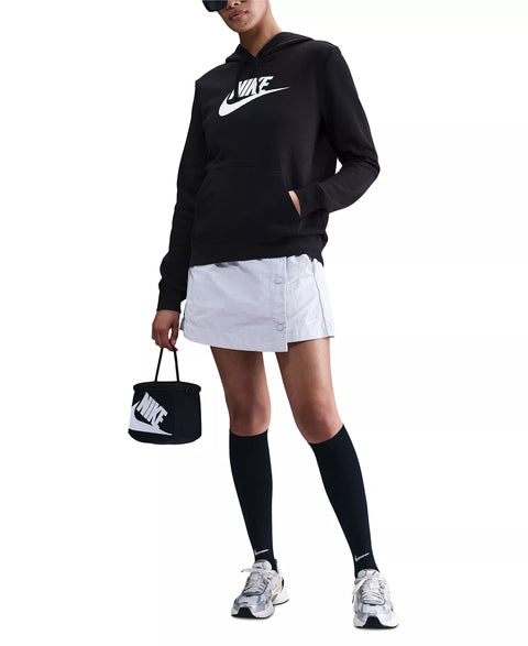 Nike Women's Black Plus Size Active Sportswear Club Fleece Hoodie |Nike In Lebanon