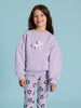 Sinsay Girl's Purple Printed Sweatshirt | Sinsay In Lebanon