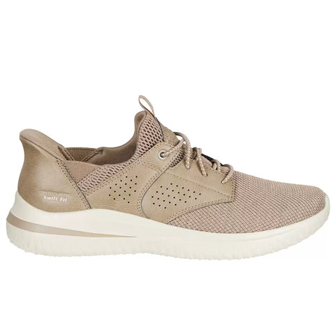 Skechers Men's Taupe Delson Swift Fit Sneakers | Skechers In Lebanon