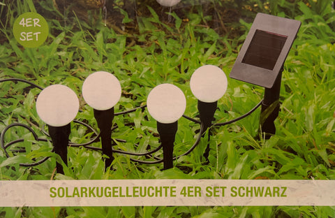 Rewe Black Solar Light Set Of 4 | Rewe In Lebanon