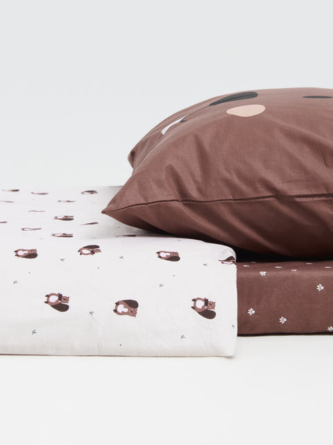 Sinsay Brown & Beige Squirrel Printed Bed Linen Set 100x135cm | Sinsay In Lebanon