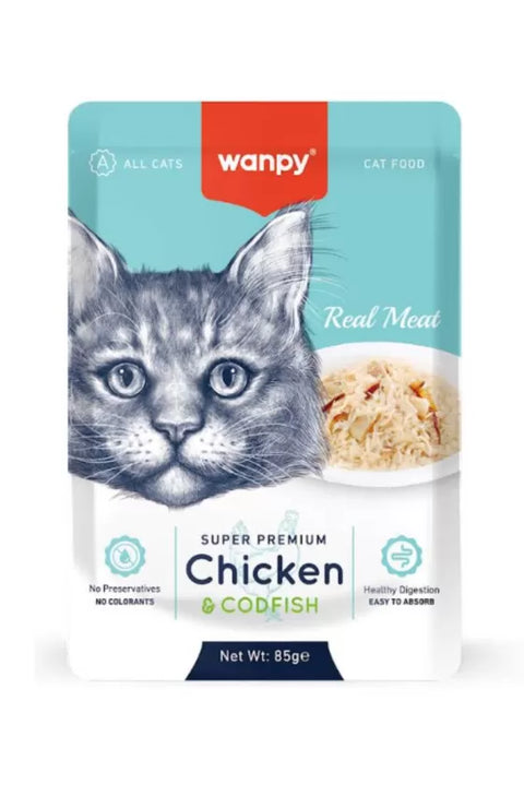 Wanpy Fellits In Jelly Chicken & Codfish for Cat 85g | Wanpy In Lebanon