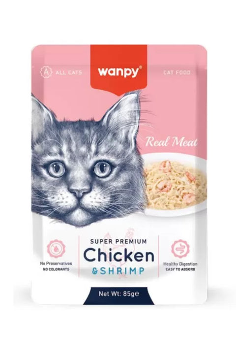 Wanpy Fellits In Jelly Chicken & Shrimp for Cat 85g | Wanpy In Lebanon