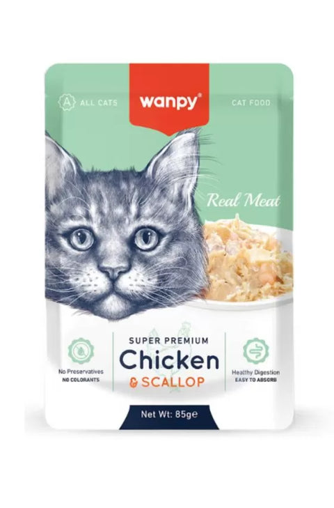 Wanpy Fellits In Jelly Chicken & Scallop for Cat 85g | Wanpy In Lebanon