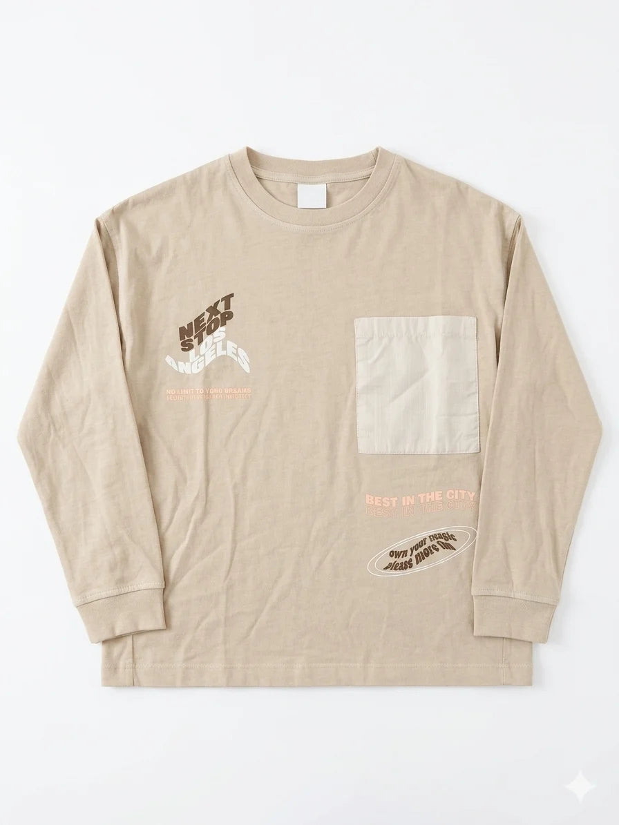 Zara Boy's Beige Printed Blouse | Zara In Lebanon
