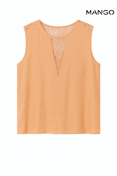 Mango Women's Rose Sleeveless Blouse| Mango in Lebanon