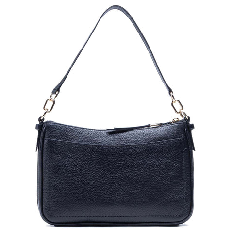 Michael Kors Women's Black Jet Set Medium Pebbled Leather Shoulder Bag | Michael Kors In Lebanon