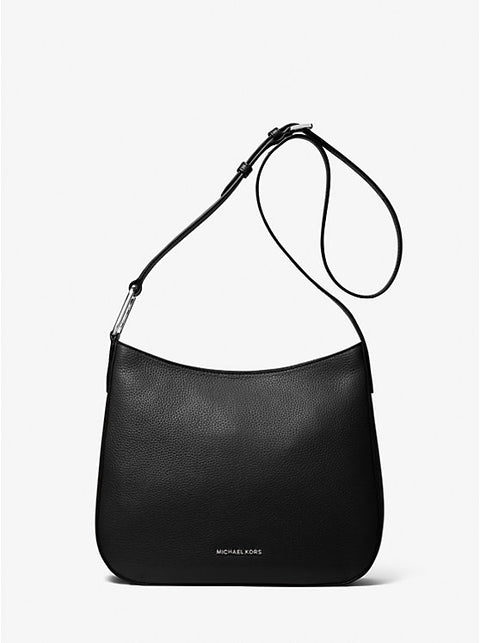 Michael Kors Women's Black Large Pebbled Leather Crossbody Bag | Machael Kors In Lebanon
