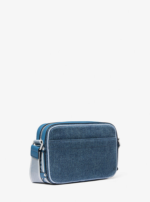 Michael Kors Women's Blue Denim Maeve Small East West Pocket Crossbody Bag | Michael Kors In Lebanon