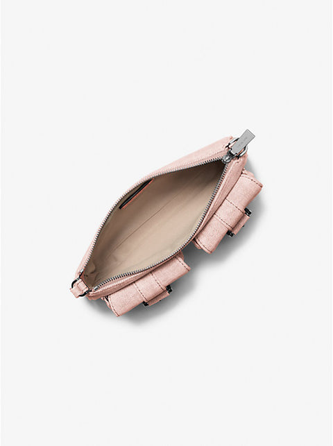 Michael Kors Women's Light Pink Zoe Small Denim Convertible Shoulder Bag|Michael Kors In Lebanon