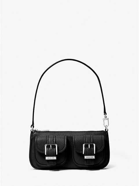 Michael Kors Women's Black Zoe Small Pebbled Leather Shoulder Bag | Michael Kors In Lebanon