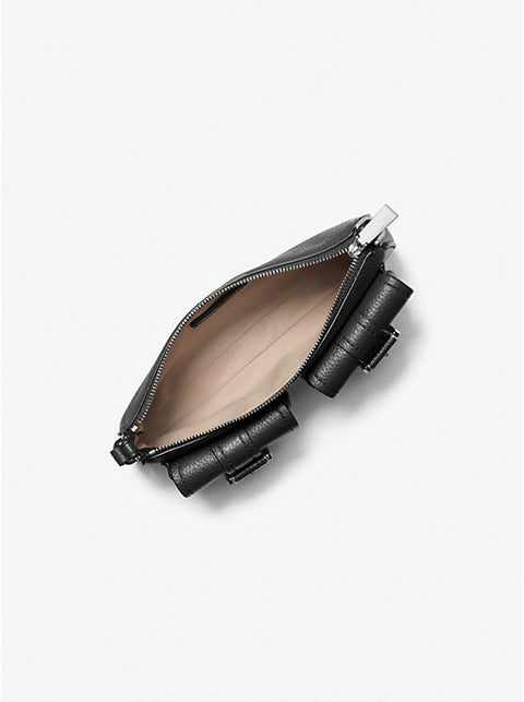 Michael Kors Women's Black Zoe Small Pebbled Leather Shoulder Bag | Michael Kors In Lebanon