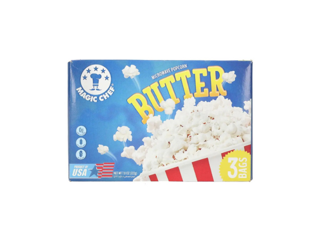 Magic Chef Microwave Popcorn Butter 3 Bags - 222g | Magic Chef In Lebanon
