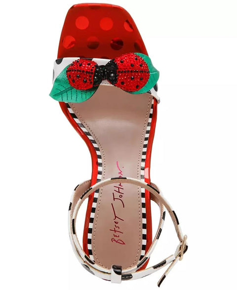 Betsey Johnson Women's Multicolor Lolla Ladybug High-Heel Dress Sandals |Betsey Johnson In Lebanon
