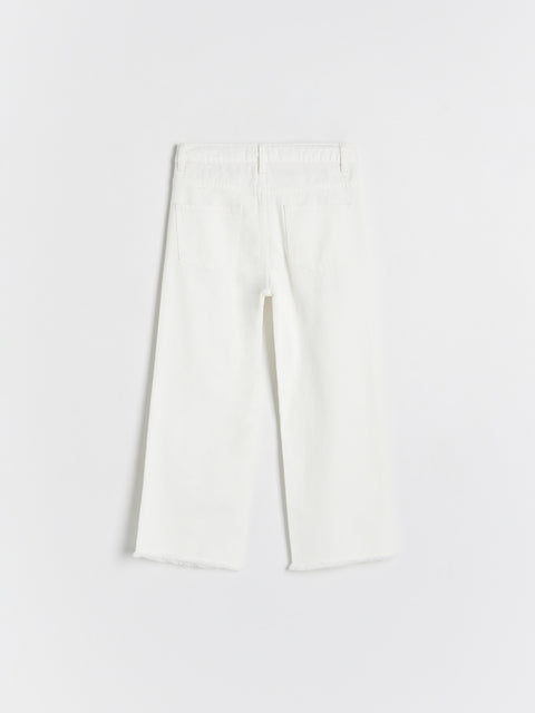 Reserved Girl's Off White Wide Leg Classic Jeans | Reserved In Lebanon