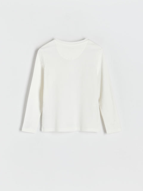 Reserved Boy's White Henley Blouse | Reserved In Lebanon