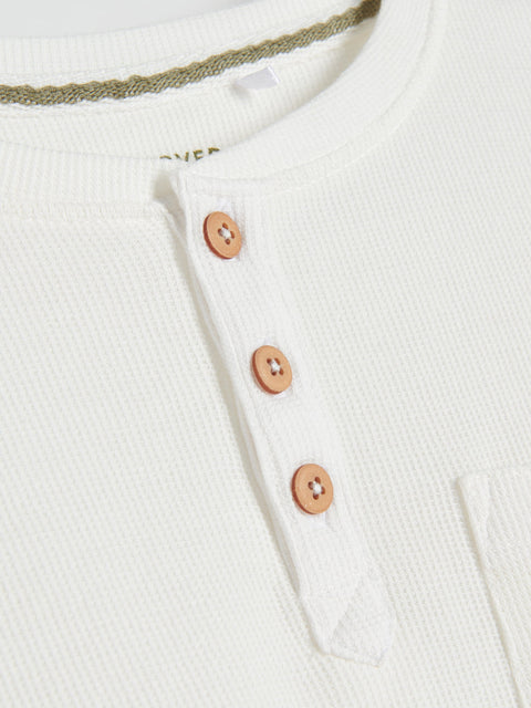 Reserved Boy's White Henley Blouse | Reserved In Lebanon