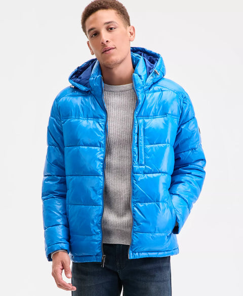 Michael Kors Men's Blue Puffer Jacket |  Michael Kors In Lebanon