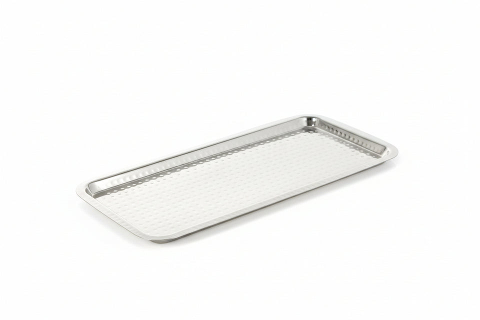 Lucky Tiger Rectangular Hammered Tray 40cmx16.5cm HMRCT
