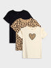 Sinsay Girl's Multicolor Set of 3 T-Shirts | Sinsay In Lebanon