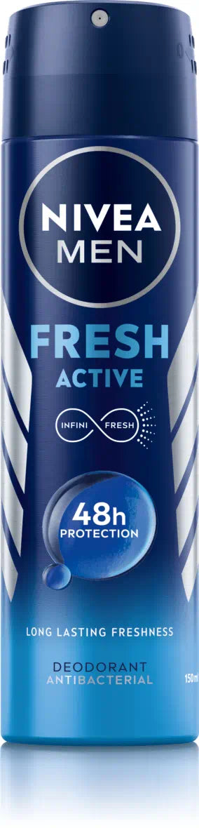Nivea Men Fresh Active Infini Fresh Spray Deo 150ml | Nivea In Lebanon