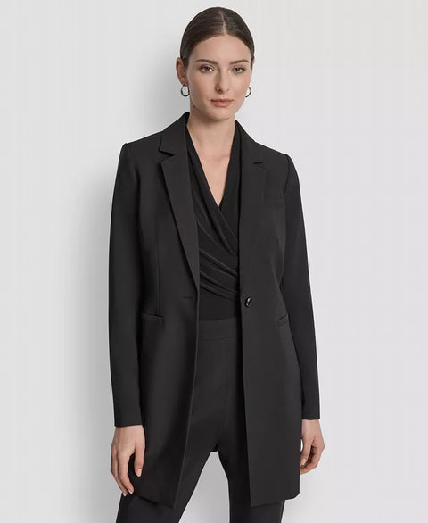 DKNY Women's Black Single-Button Long-Sleeve Blazer | DKNY Jeans In Lebanon