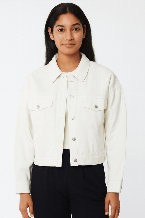 Lee Women's White Buttoned Jacket | Lee in Lebanon
