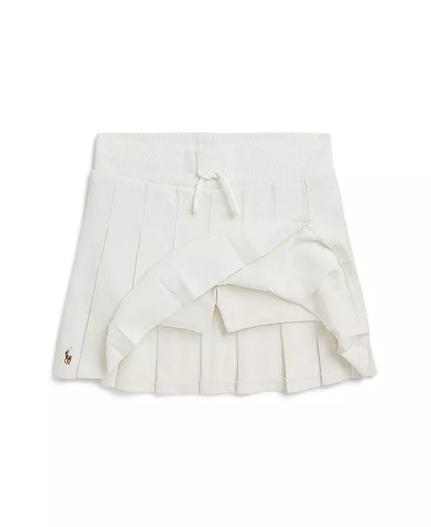 Polo Ralph Lauren Girl's White Pleated Jersey Skort | Polo Ralph Lauren In Lebanon