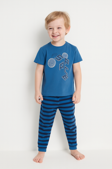 Sinsay Boy's Mid Blue Pajama Set | Sinsay In Lebanon