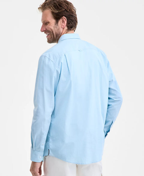 Club Room Men's Sea Haze Solid Stretch Oxford Cotton Shirt | Club Room In Lebanon