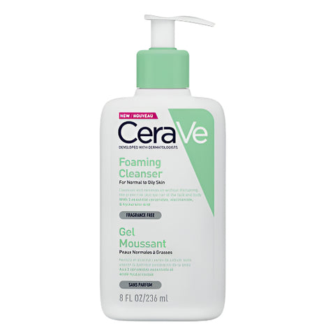 Cerave Foaming Cleanser For Normal to Oily Skin With Hyaluronic Acid 473ml | Cerave In Lebanon