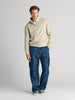 Sinsay Men's Light Green Half Zipper Sweatshirt  | Sinsay In Lebanon