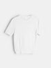 Sinsay Women White Short Sleeve Cable Knit Top | Sinsay in Lebanon