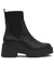 DV Dolce Vita Women's Black Zepplin Lug Sole Chelsea Booties
