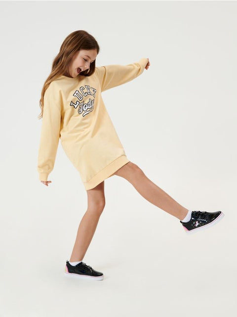 Sinsay Girl's Light Yellow Long Sleeve Dress | Sinsay In Lebanon