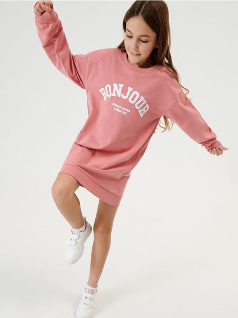 Sinsay Girl's Pink Oversized Dress