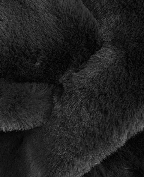 I.N.C. International Concepts Women's Black Pull-Through Faux-Fur Scarf |I.N.C. International Concepts In Lebanon