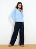 Sinsay Women's Navy Wide-Leg Pants | Sinsay In Lebanon