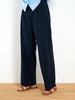 Sinsay Women's Navy Wide-Leg Pants | Sinsay In Lebanon
