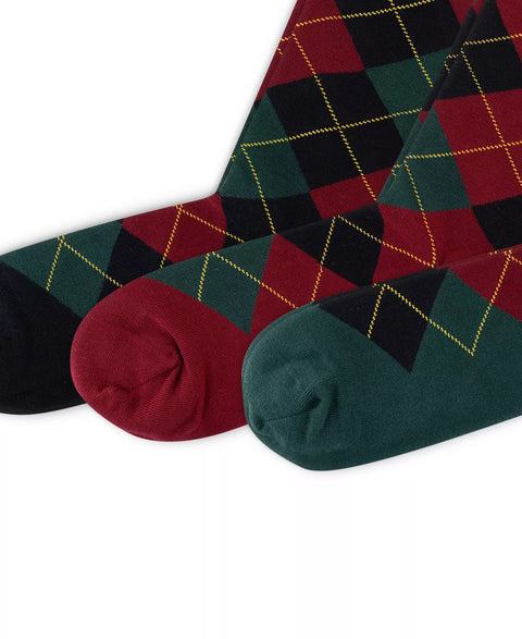 Polo Ralph Lauren Men's Multicolor 3-Pack Argyle Dress Socks| Polo Ralph Lauren in Lebanon