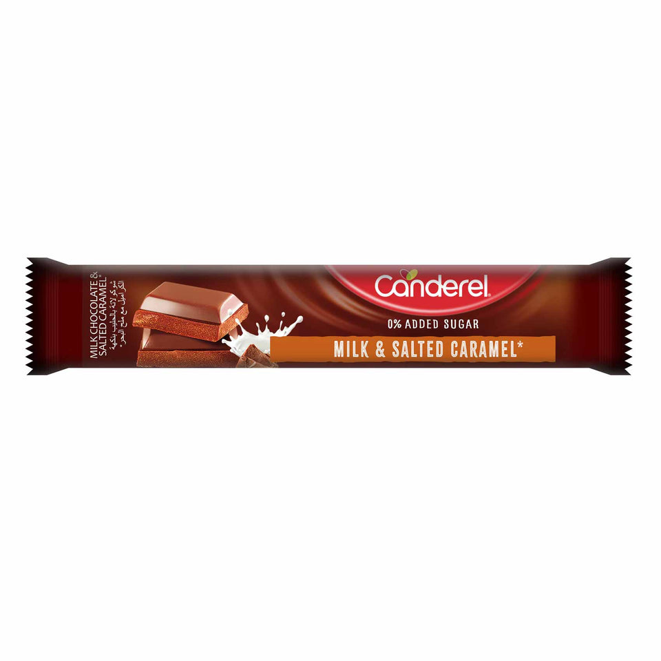 Canderel Milk & Salt Caramel Chocolate Bar 30g| Canderel In Lebanon