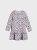 Children's dress with floral pattern on a white background