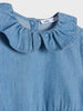 Sinsay Baby Girl's Blue Denim Dress With Collar | Sinsay In Lebanon