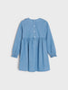 Sinsay Baby Girl's Blue Denim Dress With Collar | Sinsay In Lebanon