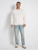 Sinsay Men's Cream Round Neckline Sweatshirt | Sinsay In Lebanon